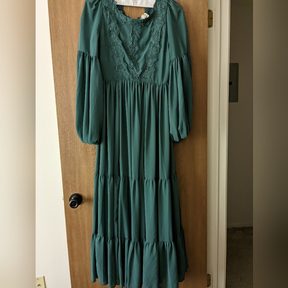 MARJORIE DRESS IN TEAL
